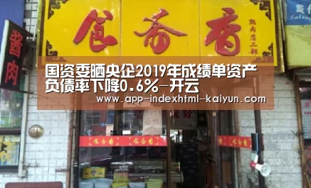 国资委晒央企2019年成绩单资产负债率下降0.6%-开云